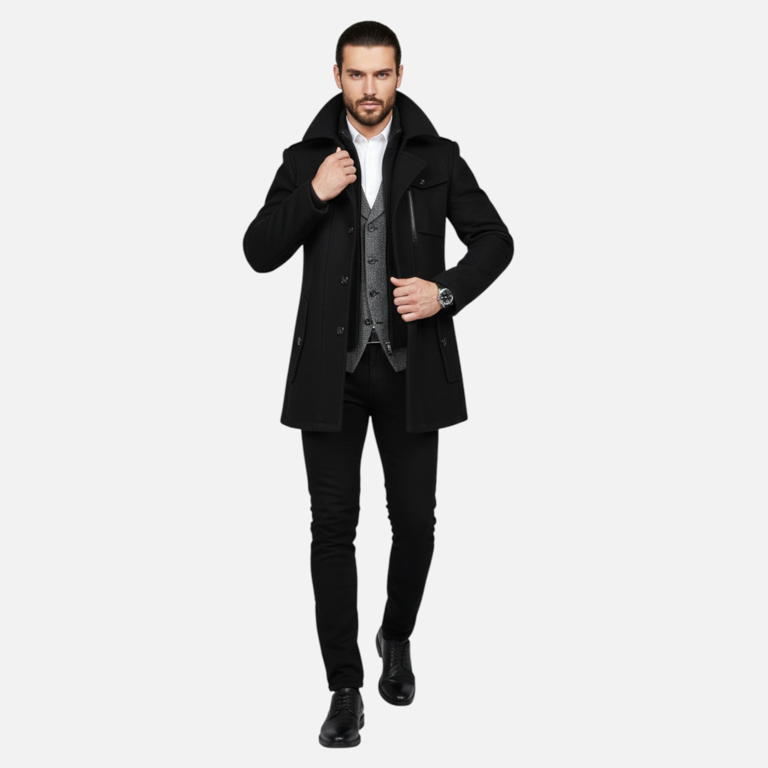 Célouris | Men’s Tweed Zip Jacket