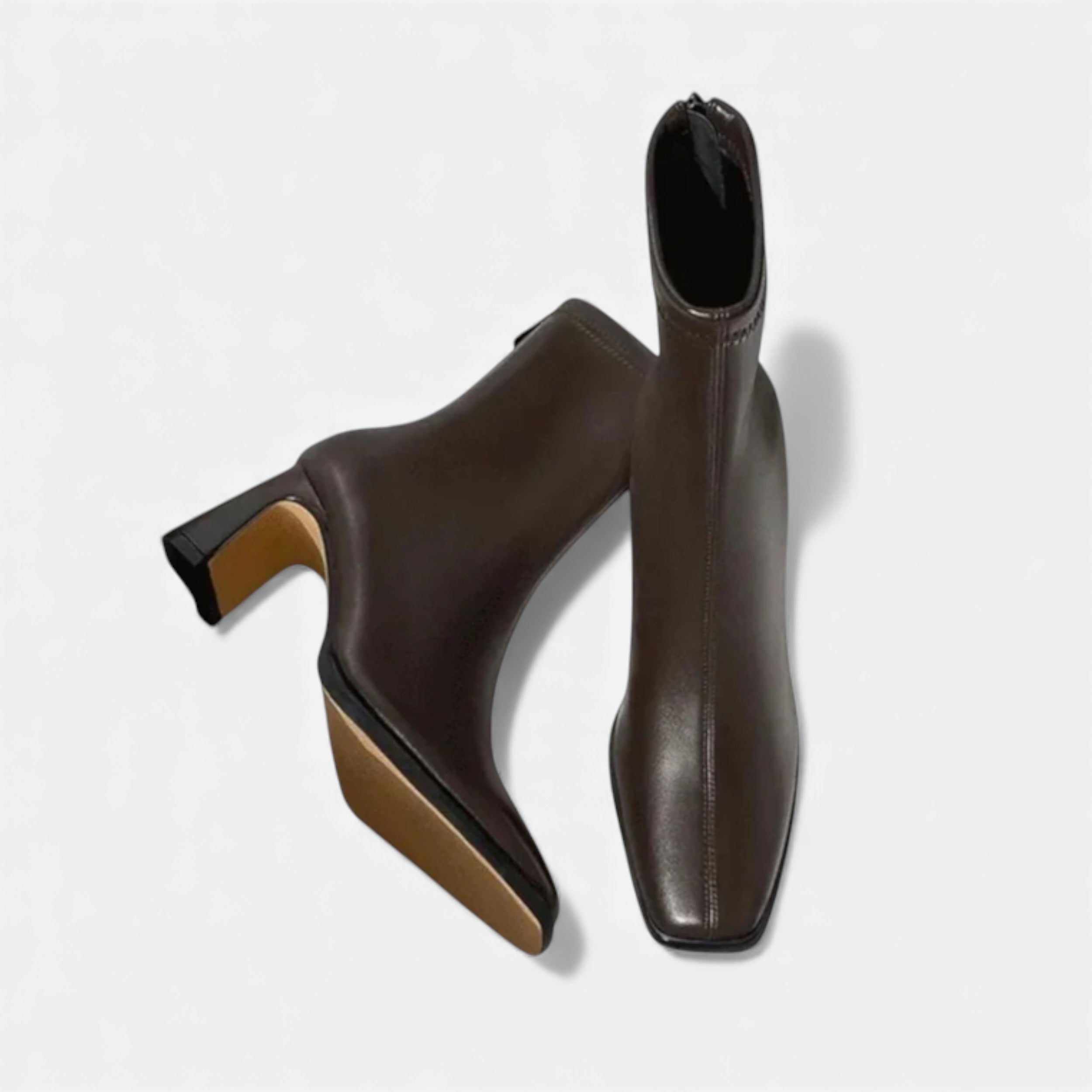 Célouris | Women’s Vintage Square‑Toe Ankle Boots
