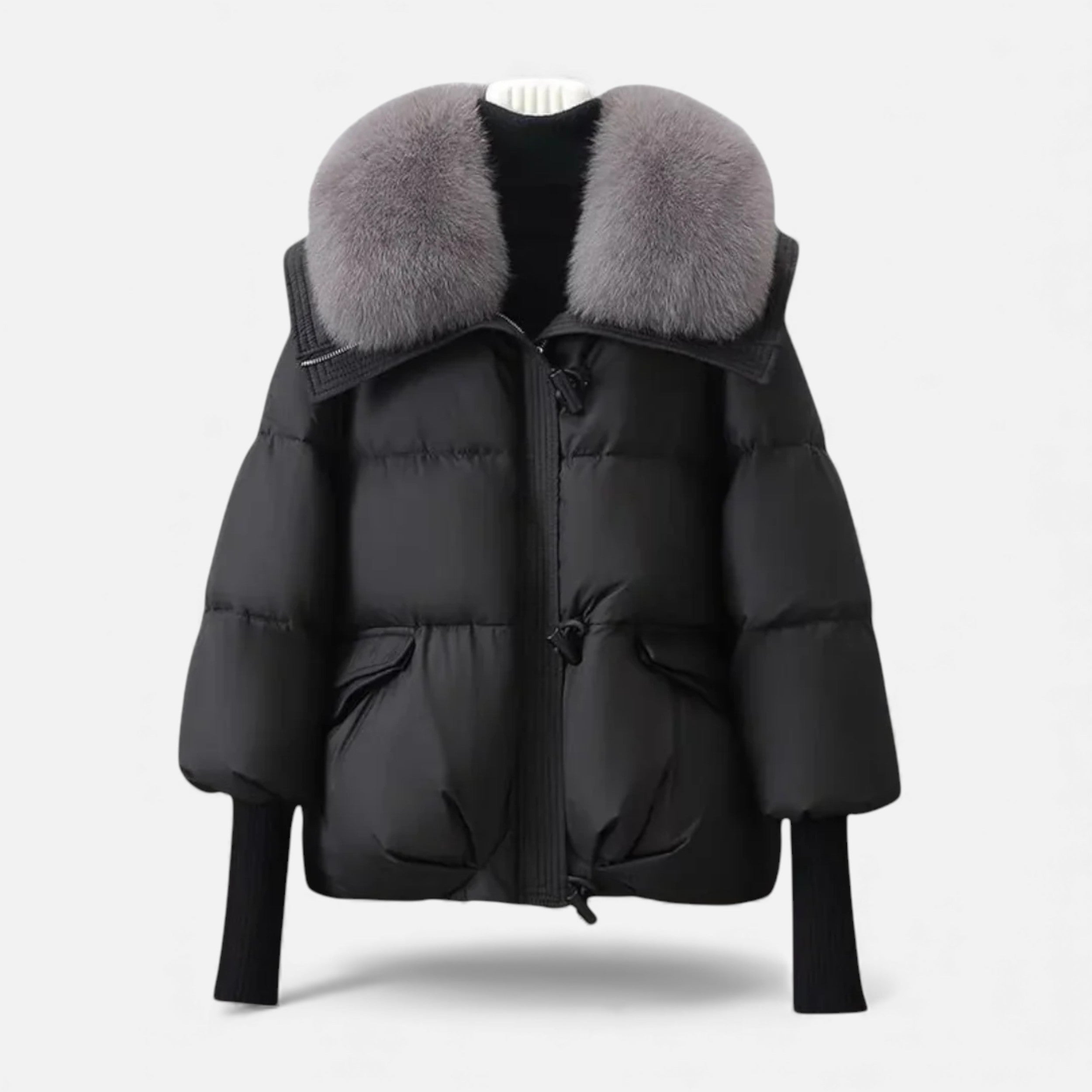 Célouris | Women’s Fur-Collar Winter Puffer Jacket