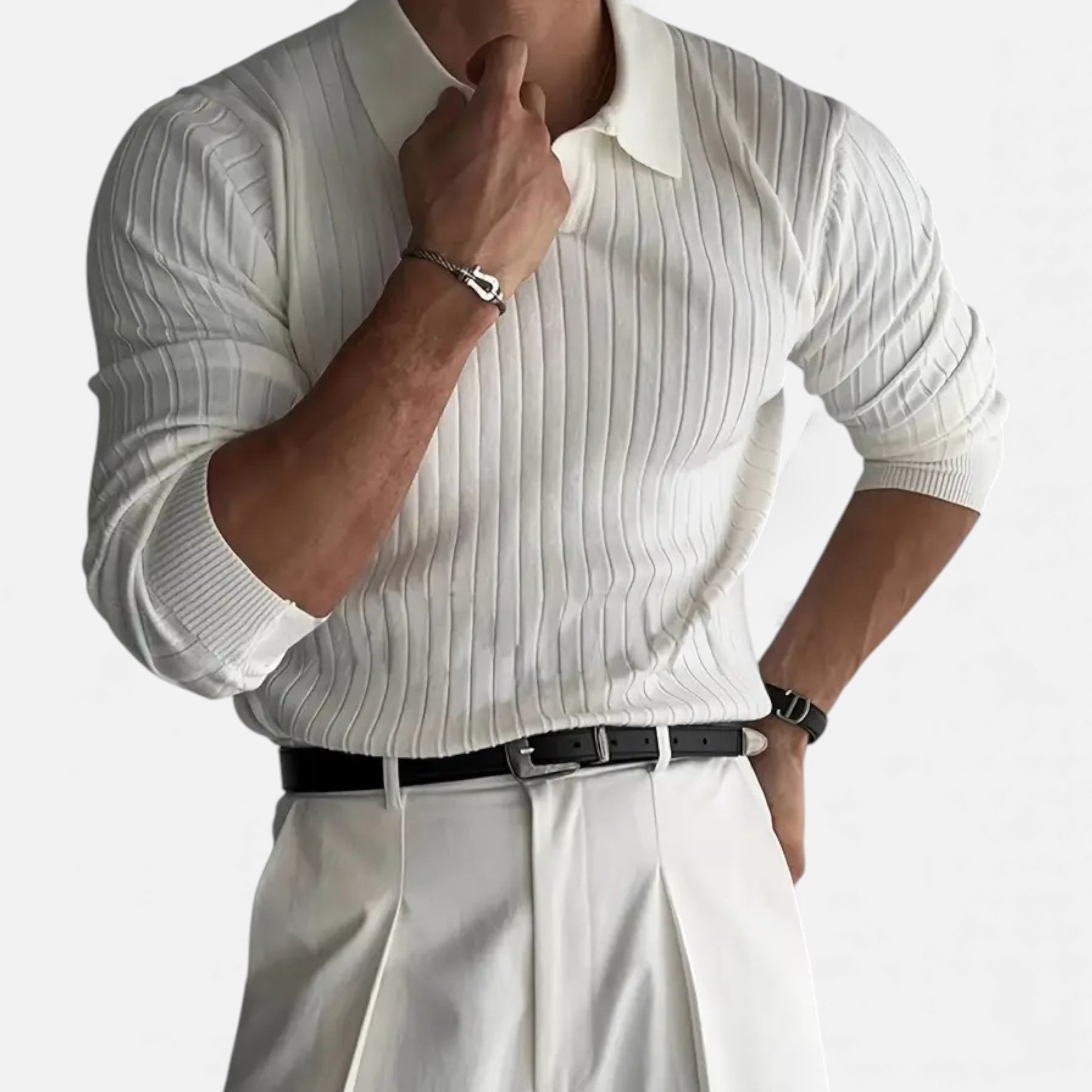 Célouris | Men’s Formal Collar Knit Sweater