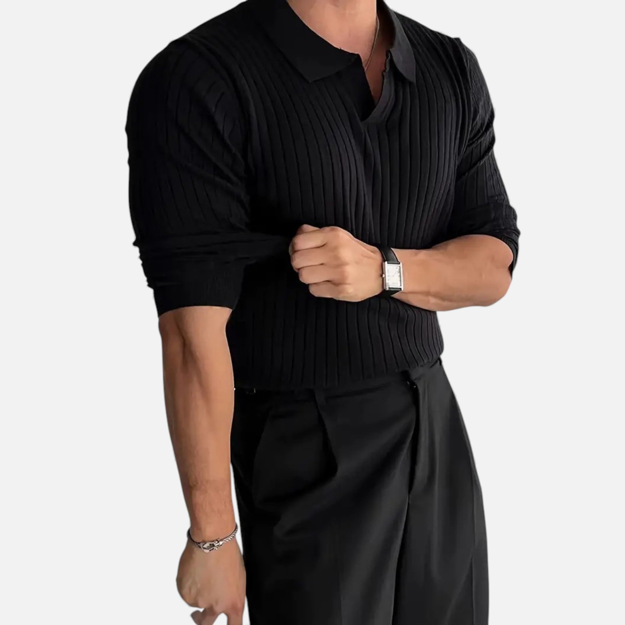 Célouris | Men’s Formal Collar Knit Sweater