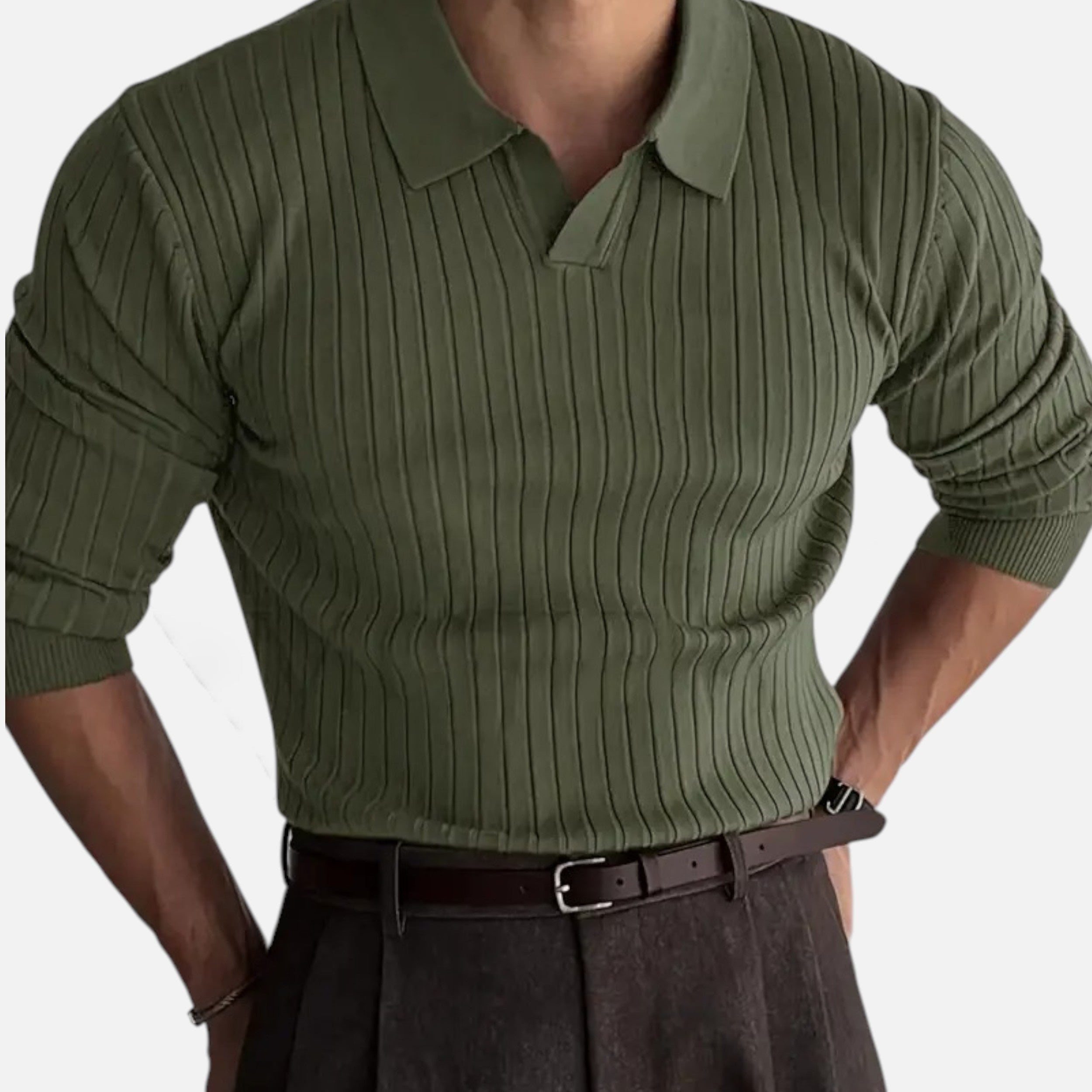 Célouris | Men’s Formal Collar Knit Sweater