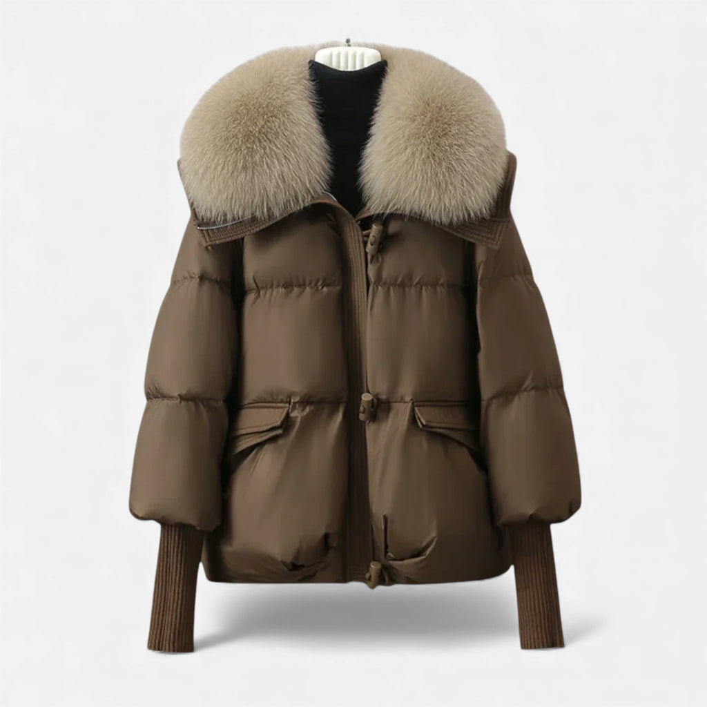 Célouris | Women’s Fur-Collar Winter Puffer Jacket