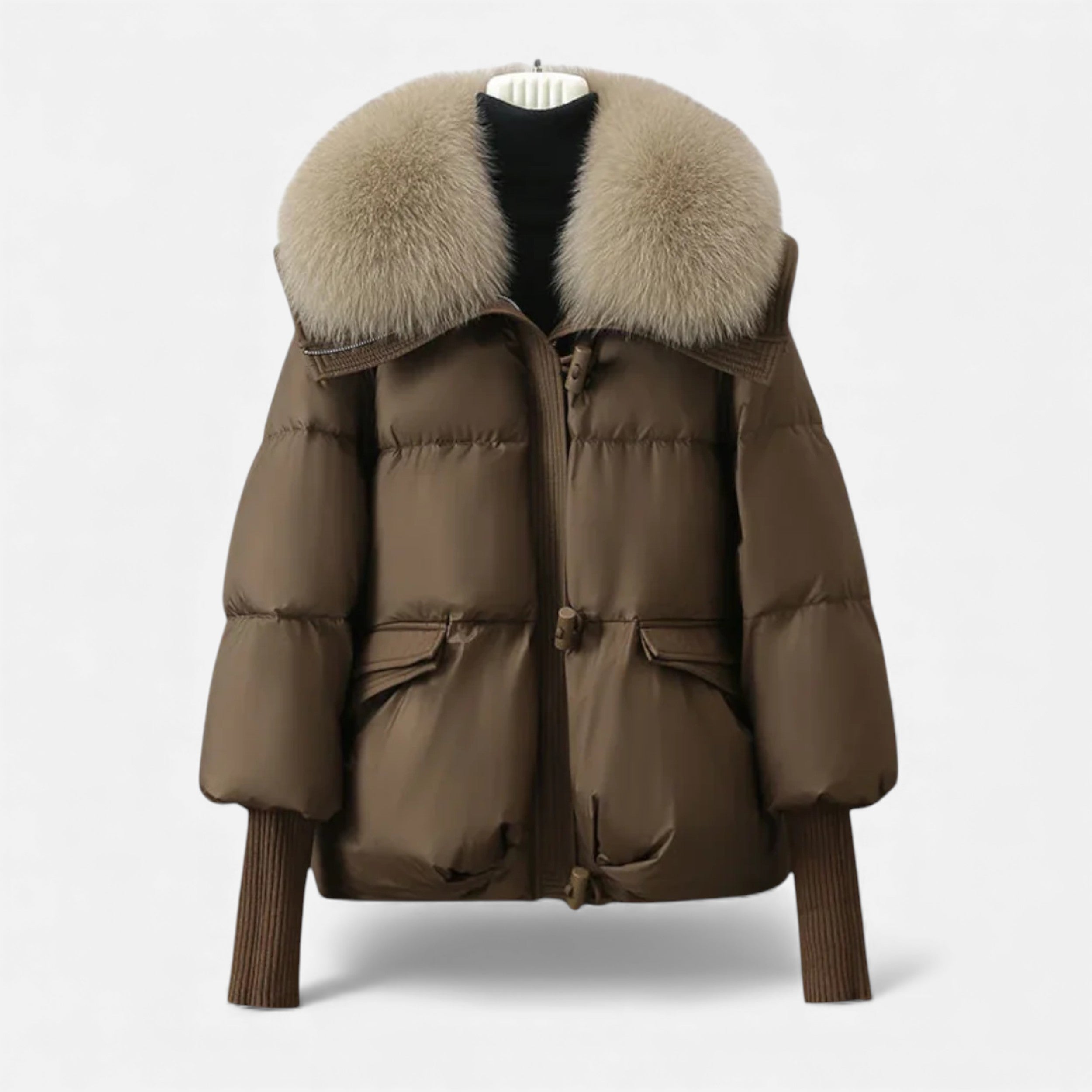 Célouris | Women’s Fur-Collar Winter Puffer Jacket