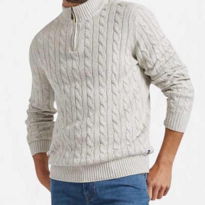 Célouris | Men’s Verbier Wool Half-Zip Sweater