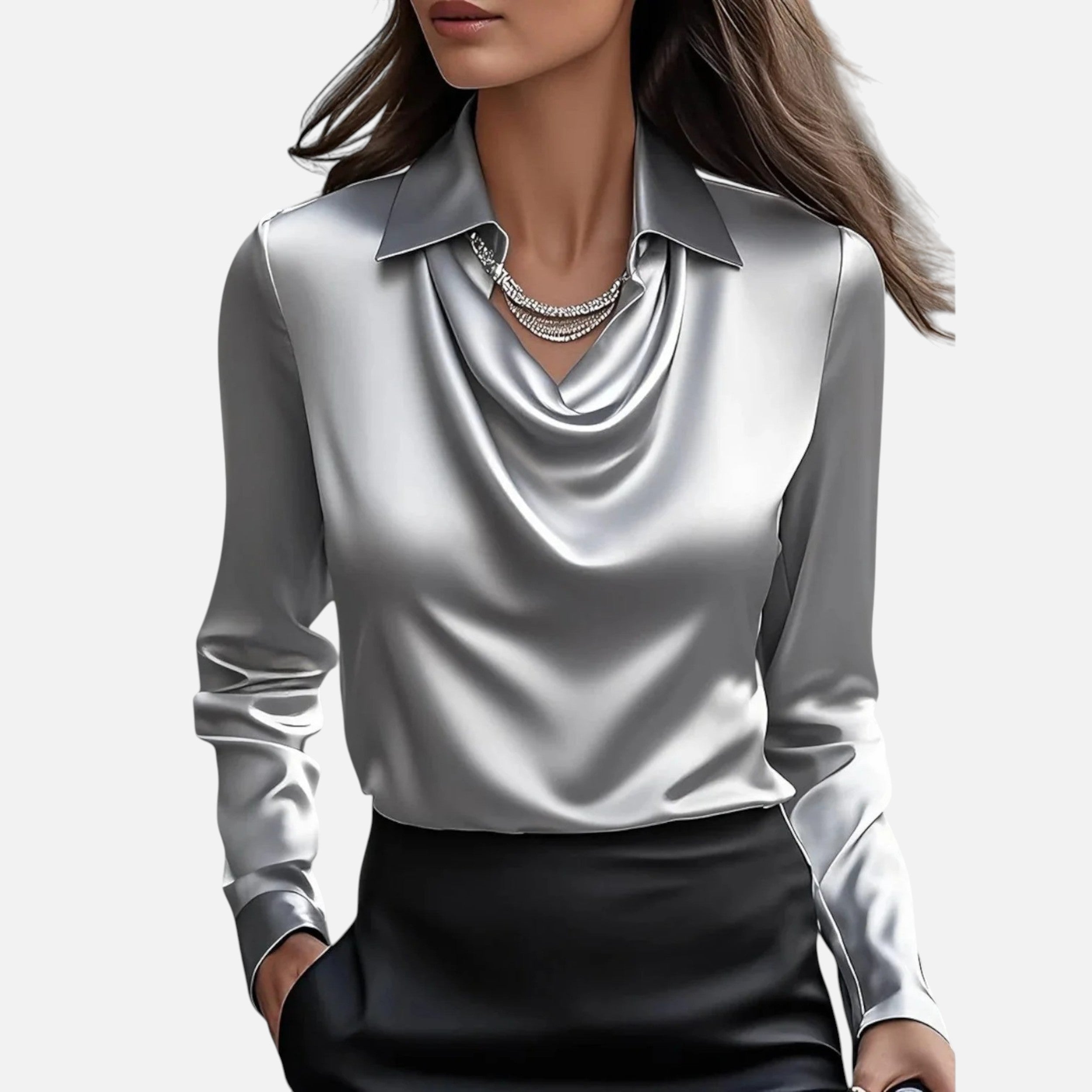 Célouris | Celise Elegant Drape Blouse