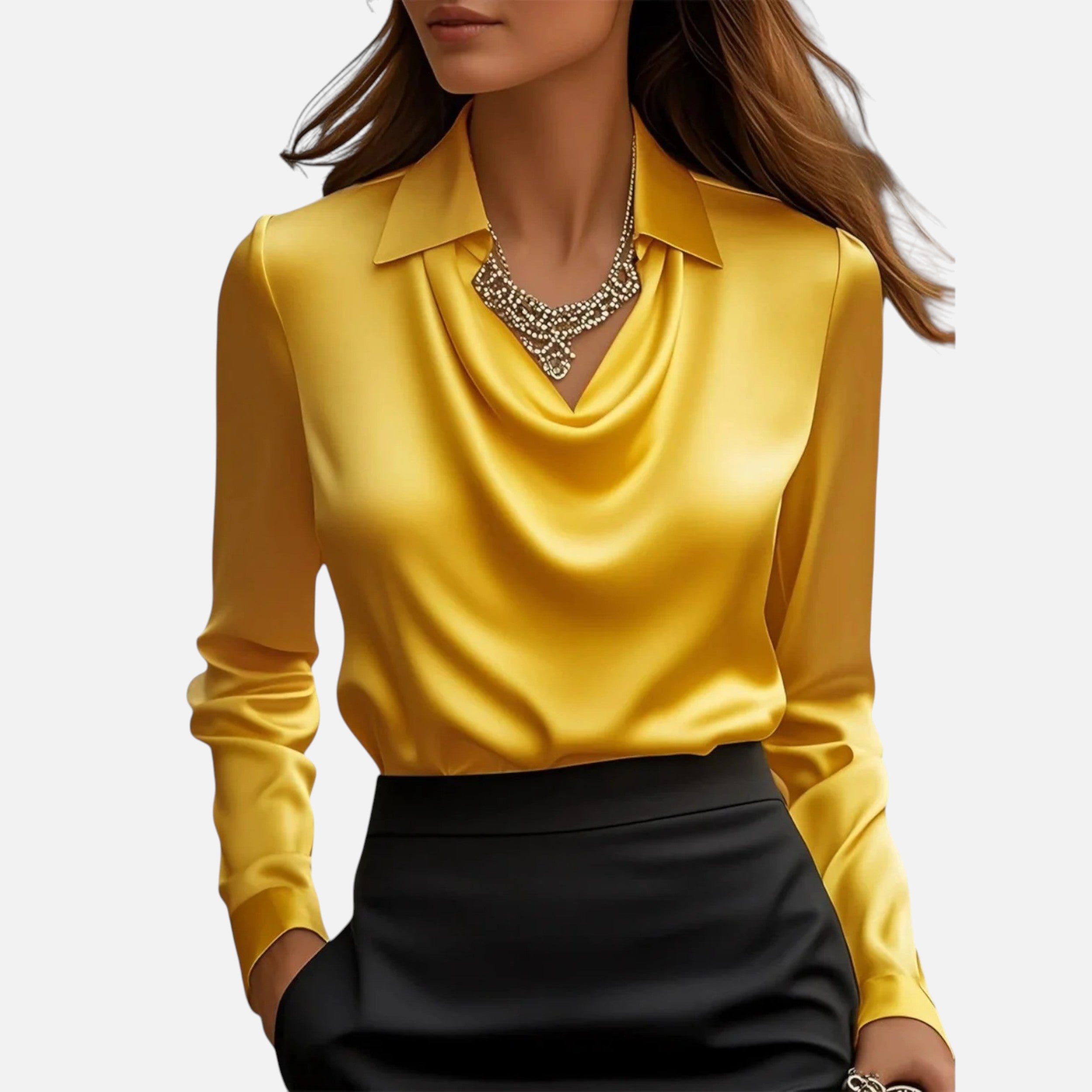 Célouris | Celise Elegant Drape Blouse