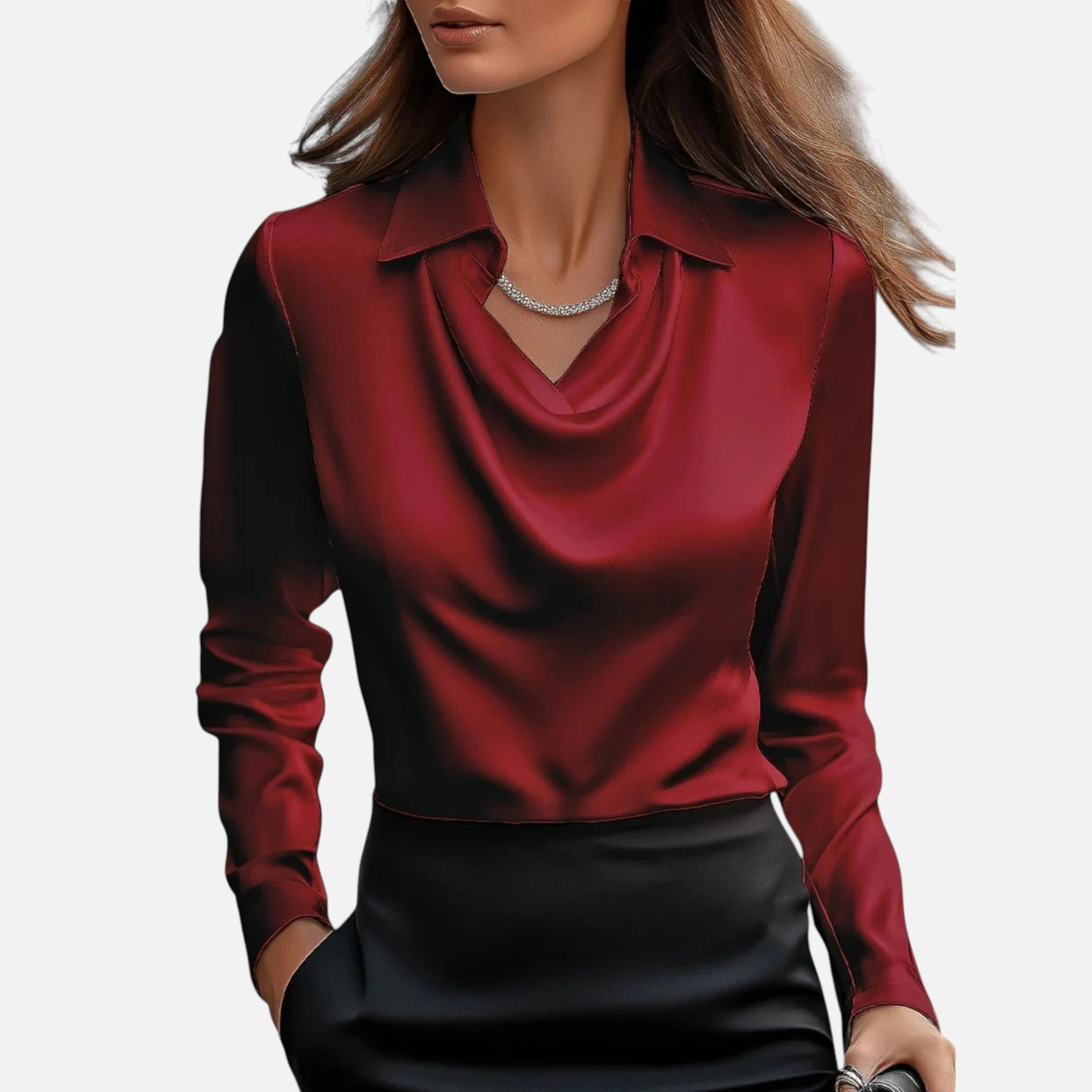 Célouris | Celise Elegant Drape Blouse