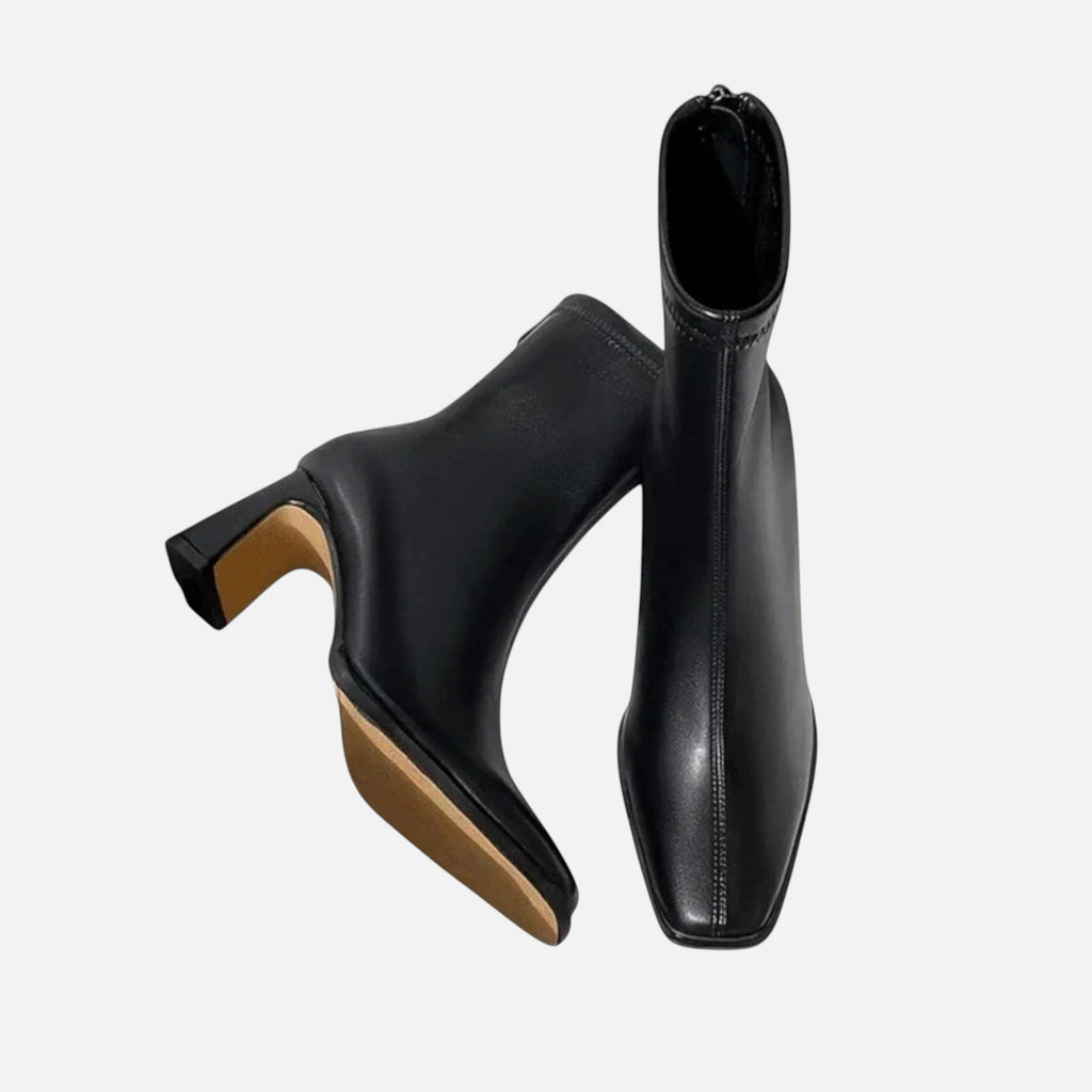 Célouris | Women’s Vintage Square‑Toe Ankle Boots