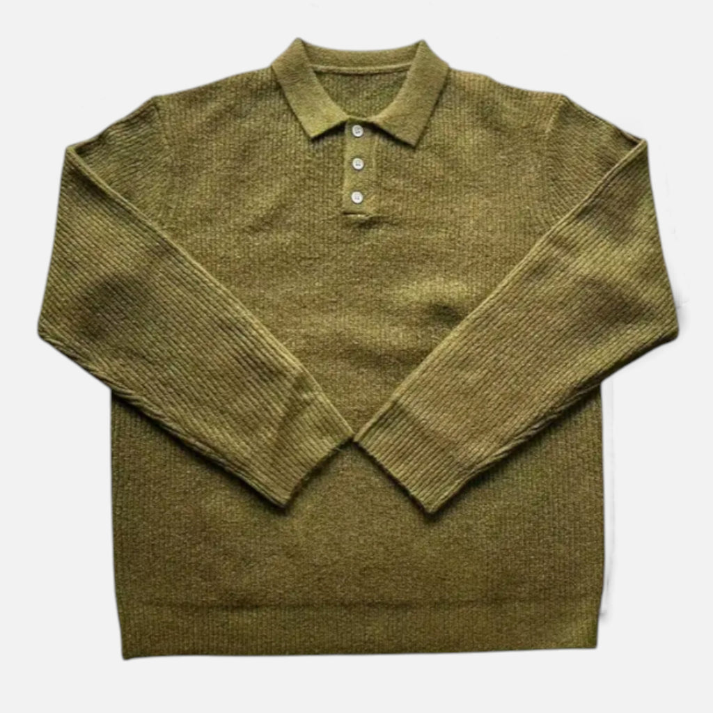 Célouris | Men’s Button-Front Knit Sweater
